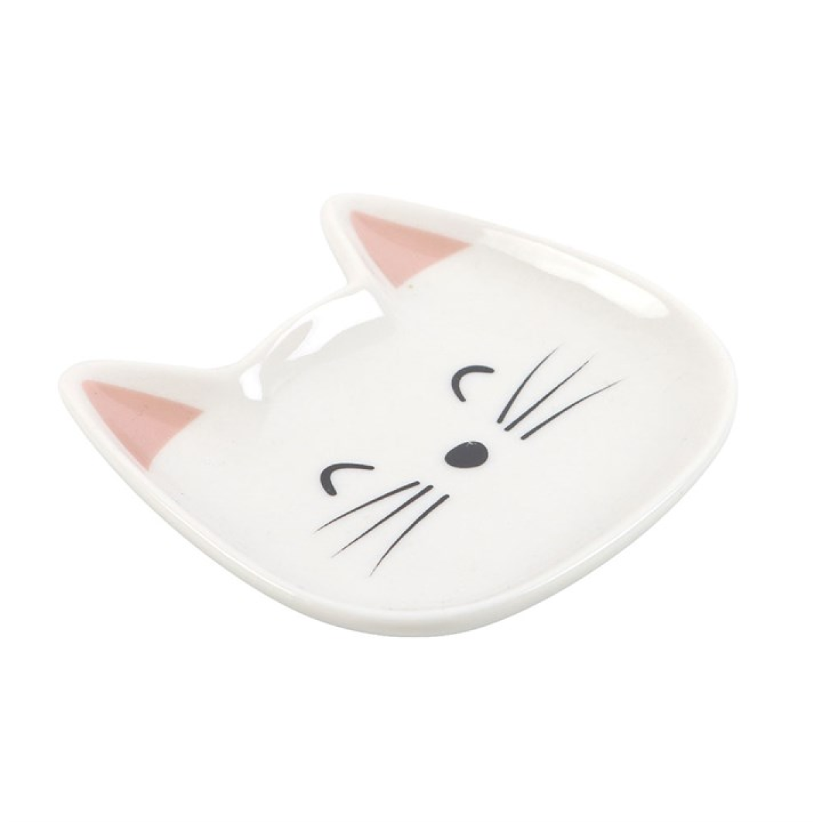 π± White Cat Face Trinket Dish β Cute Jewellery Holder for Cat Lovers πΎ