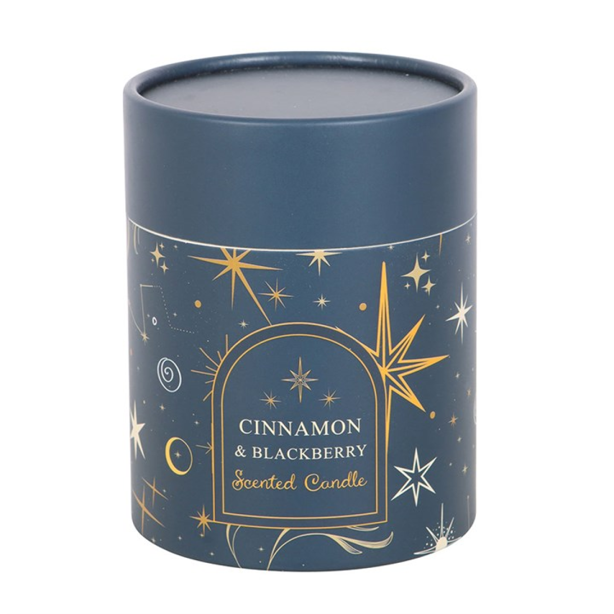 Starry Night Cinnamon & Blackberry Candle – Festive Scented Glass Jar Candle (48-Hour Burn) 🌌
