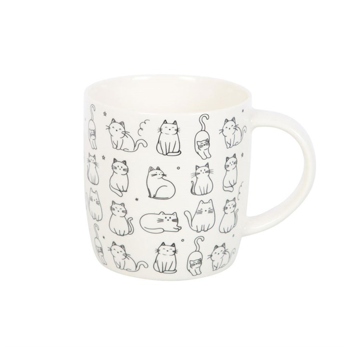 🐾 White Happy Cat Print Mug — Purrfectly Adorable & Impossible to Resist! 🐾