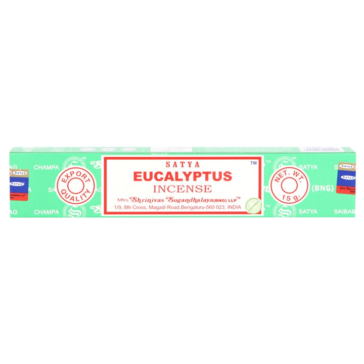 ๐ฟ Satya Eucalyptus Incense Sticks Box (12 Packs) | Refreshing & Cleansing Aroma Handmade in India ๐ฟ