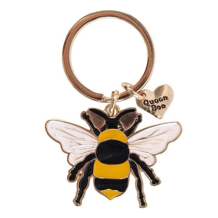 π Queen Bee Enamel Keyring β Cute Gift for Her | Stylish Bee Charm Accessory π