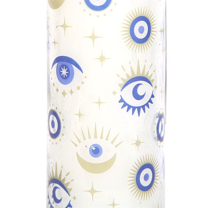 🕯️ All Seeing Eye 7 Day Prayer Candle – White Sage Scent | Spiritual Protection & Cleansing Candle 🌿