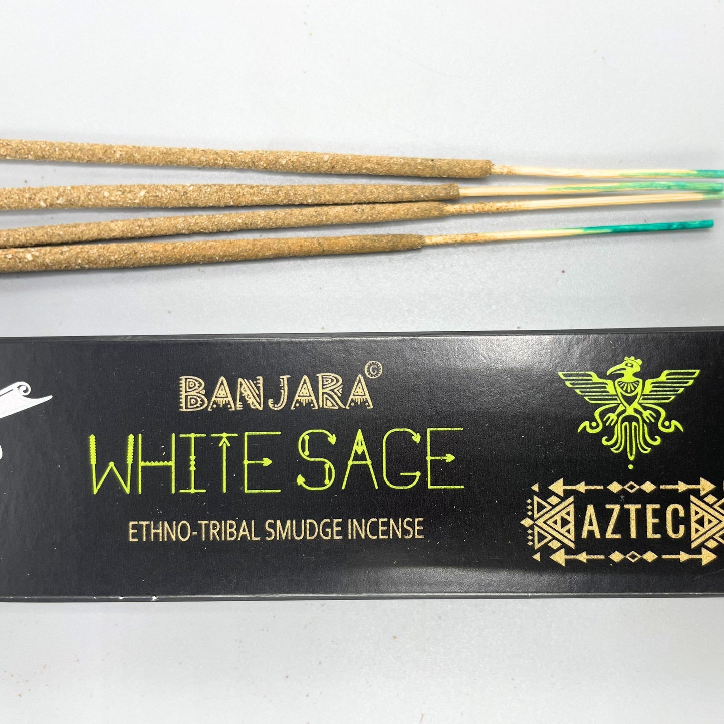 Banjara Tribal Smudge Incense – White Sage (15g) | Handmade in India | Purifying & Calming Aromatherapy