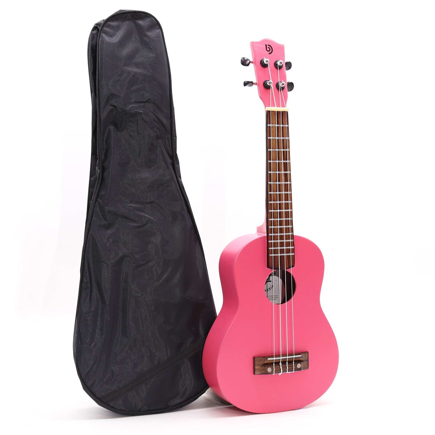 🎸 Artisan Made Ukulele – Bright Pink Finish (4 String) | Handcrafted Musical Instrument from Indonesia