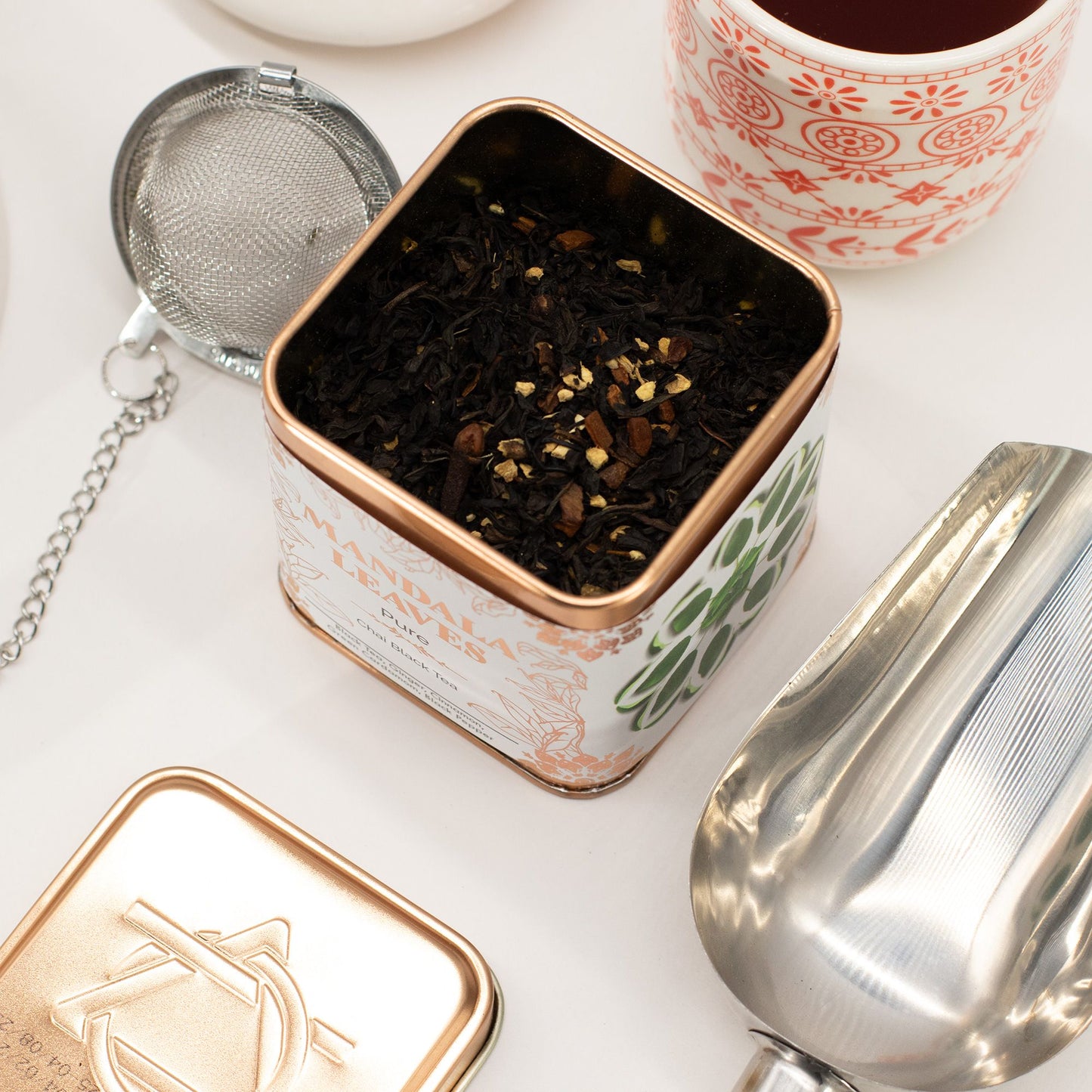 Spiced Chai Black Tea Blend in Reusable Tin | Ginger, Cinnamon & Cardamom