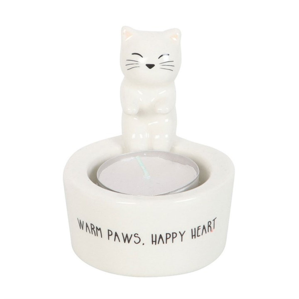 Warm Paws, Happy Hearts 🐾 Cat Tealight Holder