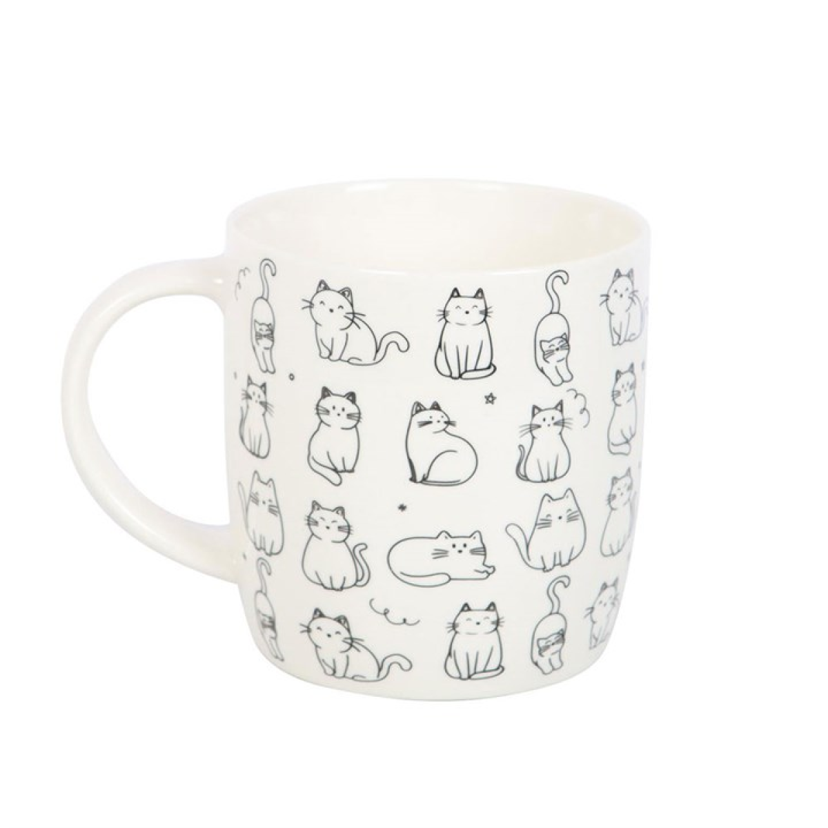 🐾 White Happy Cat Print Mug — Purrfectly Adorable & Impossible to Resist! 🐾