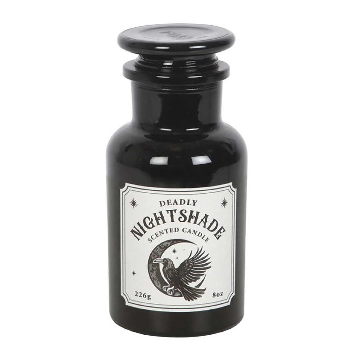 🖤 Mystic Raven Deadly Nightshade Apothecary Candle 🕯️✨