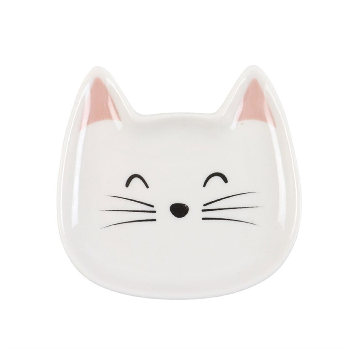 🐱 White Cat Face Trinket Dish – Cute Jewellery Holder for Cat Lovers 🐾