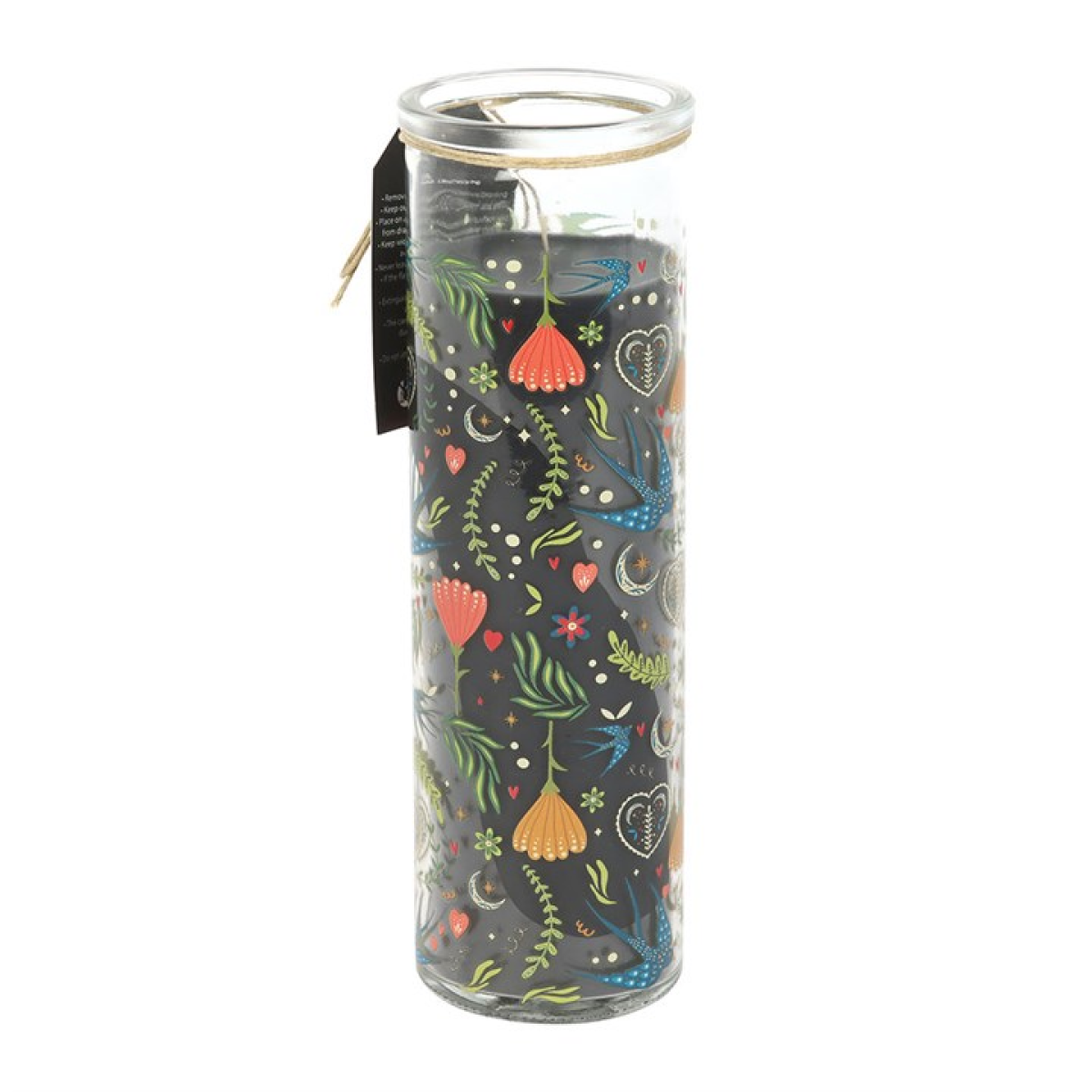 Bougie Tube Tulipe Française Imprimé Fleur de Minuit