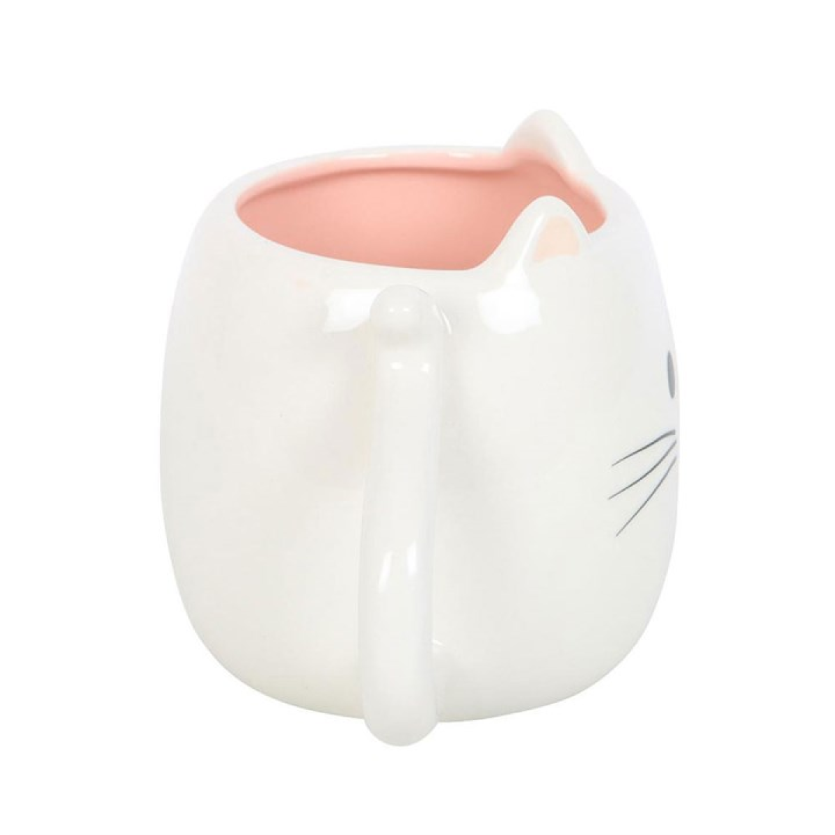 🐱 White Cat Shaped Mug – Cute Ceramic Mug for Cat Lovers (500ml) 🐾
