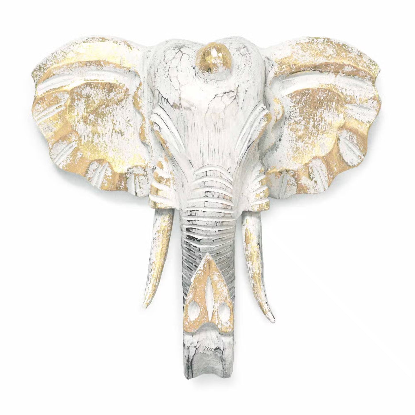 🐘 Hand-Carved Elephant Head Wall Art – Albasia Wood from Bali 🌿✨