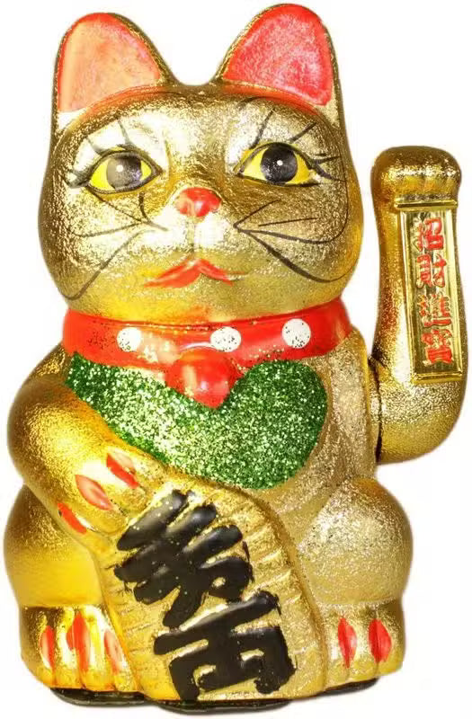 🐱💰 Large Japanese Money Cat – Lucky Waving Maneki Neko for Wealth & Prosperity