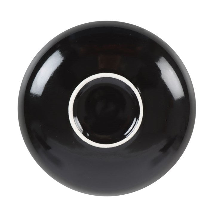 Something Different Crystal Witch Ceramic Trinket Dish – Iridescent Black Jewellery Holder