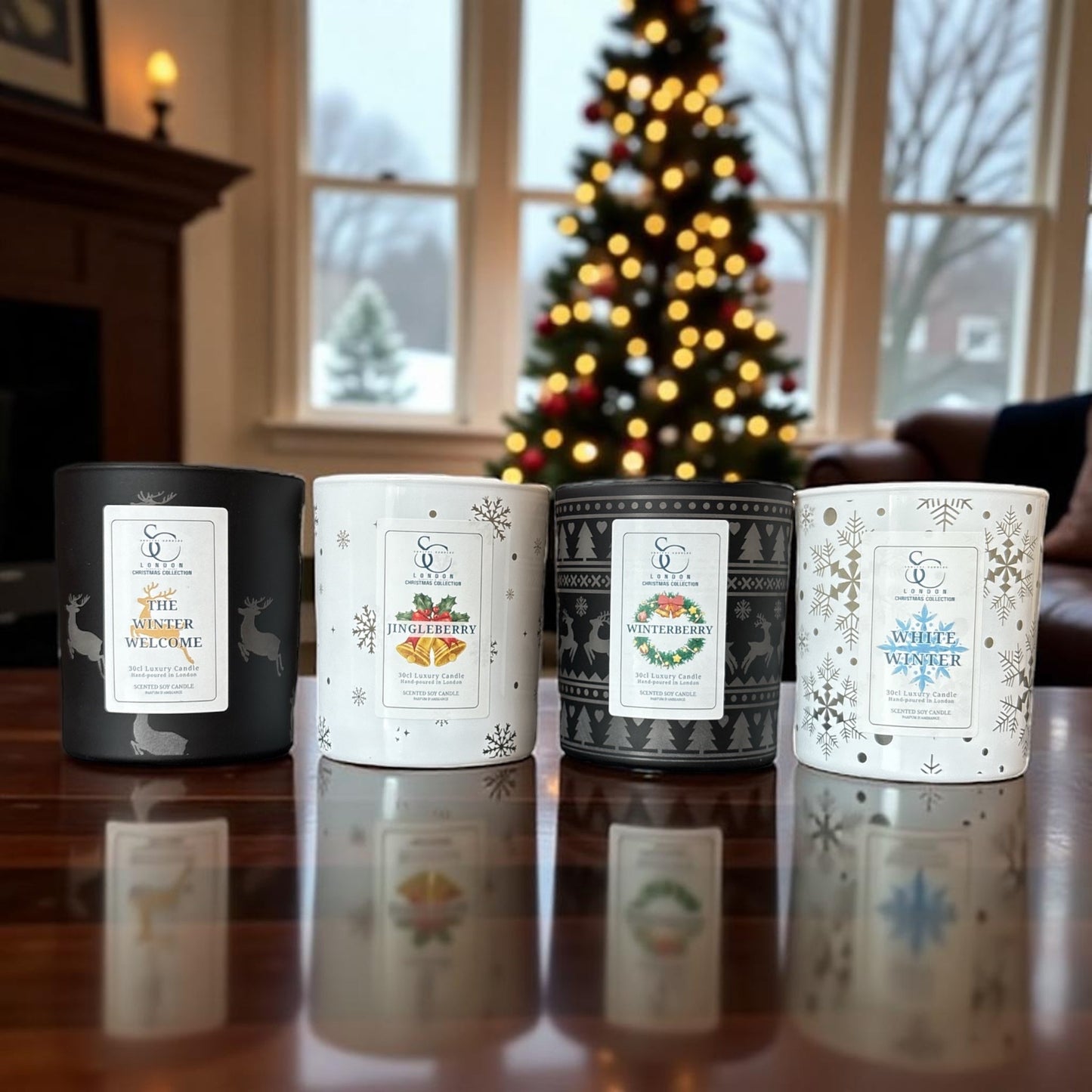 Winterberry Christmas Candle | Cranberry & Raspberry Soy Candle | Vegan, Hand-Poured 30cl – Soulful Candles 🎄🕯️