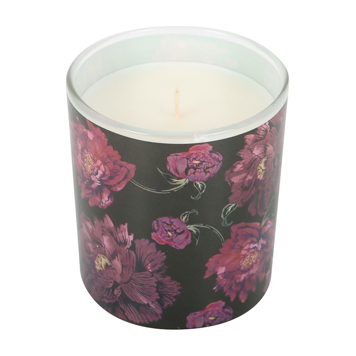 Midnight Opium Bloom Candle – Dark Floral Scented Glass Jar (28-Hour Burn) 🕯️💜