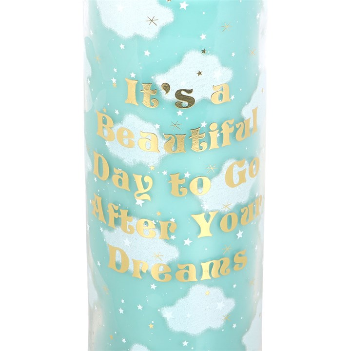 Bougie tube lavande et camomille Cloud Print – Bougie en verre de 55 heures