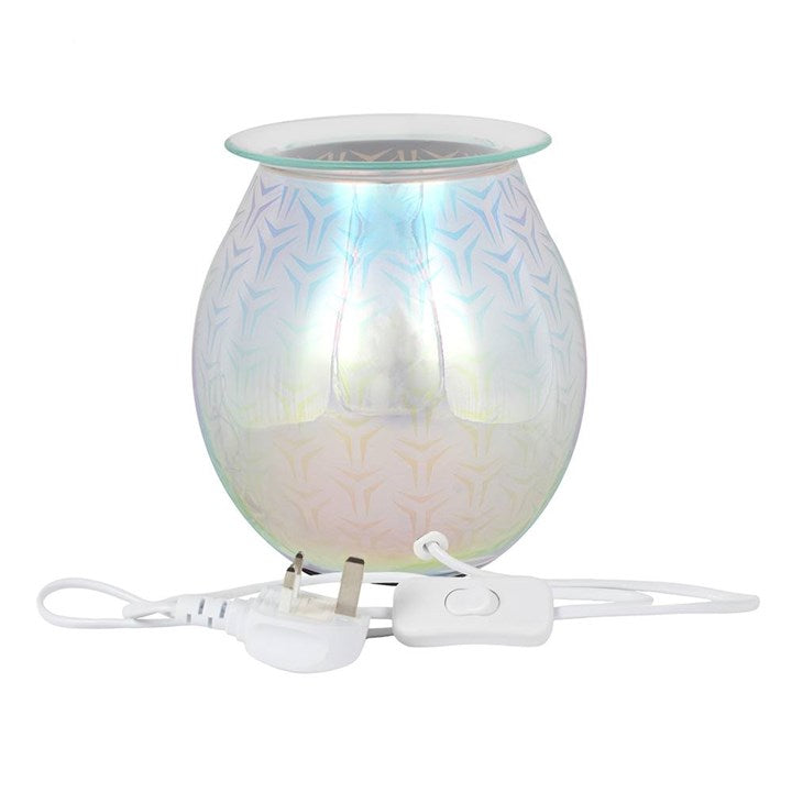 ✨ 3D Geometric Light Up Electric Oil Burner – Colourful Aromatherapy Experience 🌈