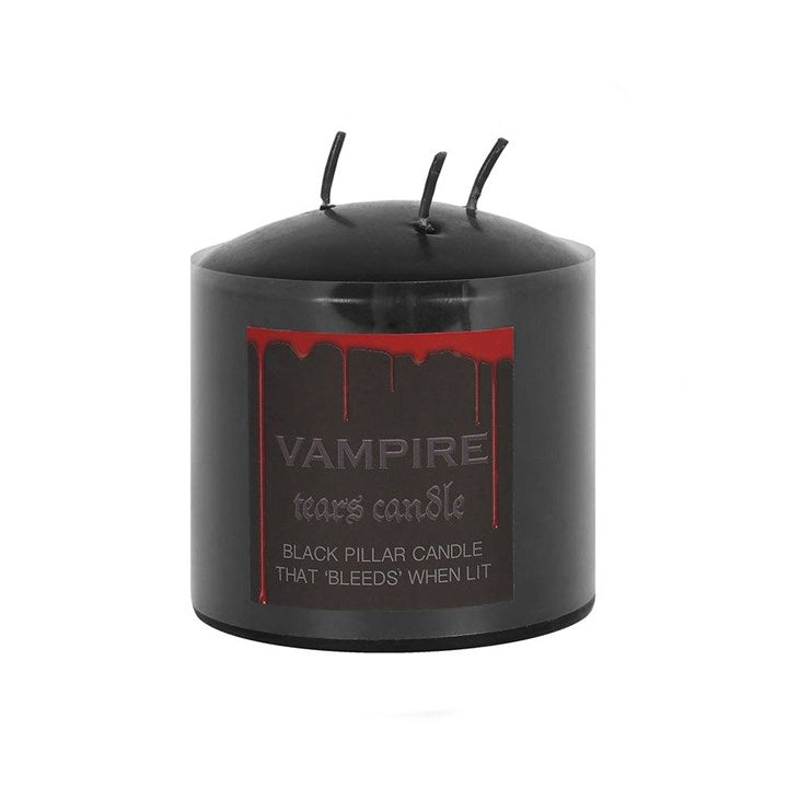 Bougie pilier Larmes de vampire 7,5 cm