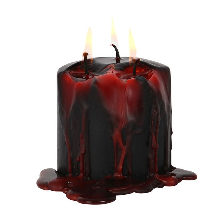 Bougie pilier Larmes de vampire 7,5 cm