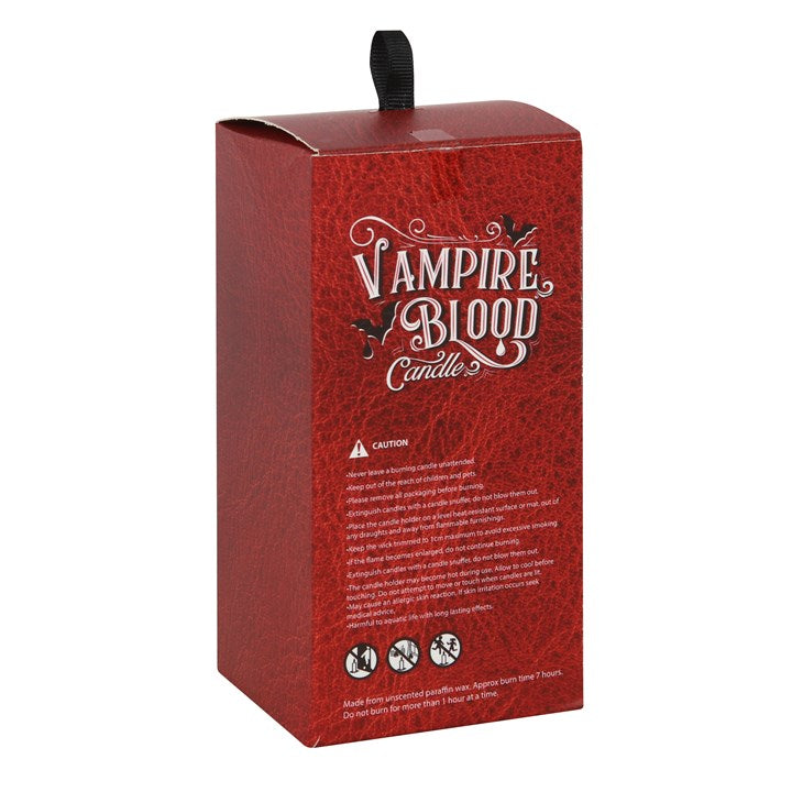 Grande bougie pilier Sang de Vampire