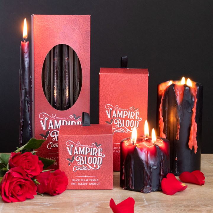Grande bougie pilier Sang de Vampire
