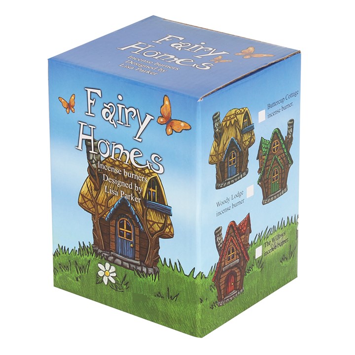 Buttercup Cottage Fairy House Incense Cone Burner 🏡✨ by Lisa Parker