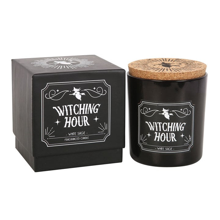 🕯️ Witching Hour White Sage Candle – Mystical Cleansing Aroma for Mind & Spirit 🌙