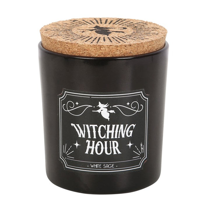 🕯️ Witching Hour White Sage Candle – Mystical Cleansing Aroma for Mind & Spirit 🌙