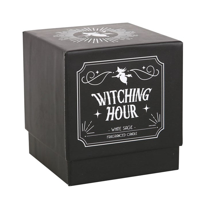 🕯️ Witching Hour White Sage Candle – Mystical Cleansing Aroma for Mind & Spirit 🌙