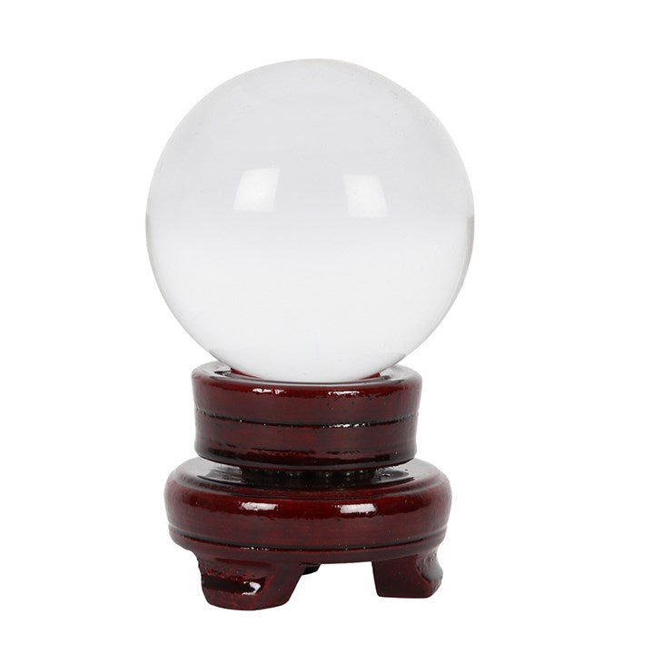 Mystic 8cm Crystal Ball with Wooden Stand – Divination, Decor & Gifts 🔮✨
