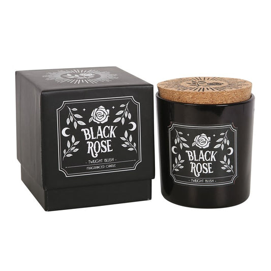 🖤 Black Rose Twilight Blush Candle – Enchanting Floral Scent for Mystical Evenings 🌹✨