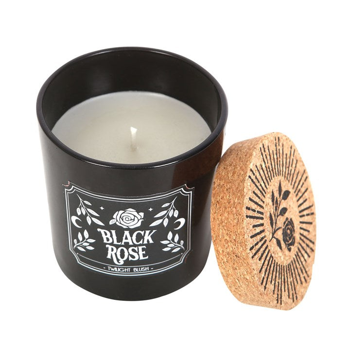 🖤 Black Rose Twilight Blush Candle – Enchanting Floral Scent for Mystical Evenings 🌹✨