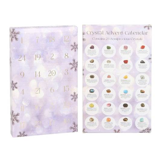 Crystal Gemstone Advent Calendar – 24 Healing Crystals for Christmas Countdown & Spiritual Wellbeing 🎄✨