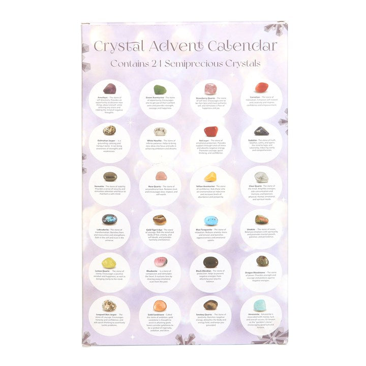 Crystal Gemstone Advent Calendar – 24 Healing Crystals for Christmas Countdown & Spiritual Wellbeing 🎄✨