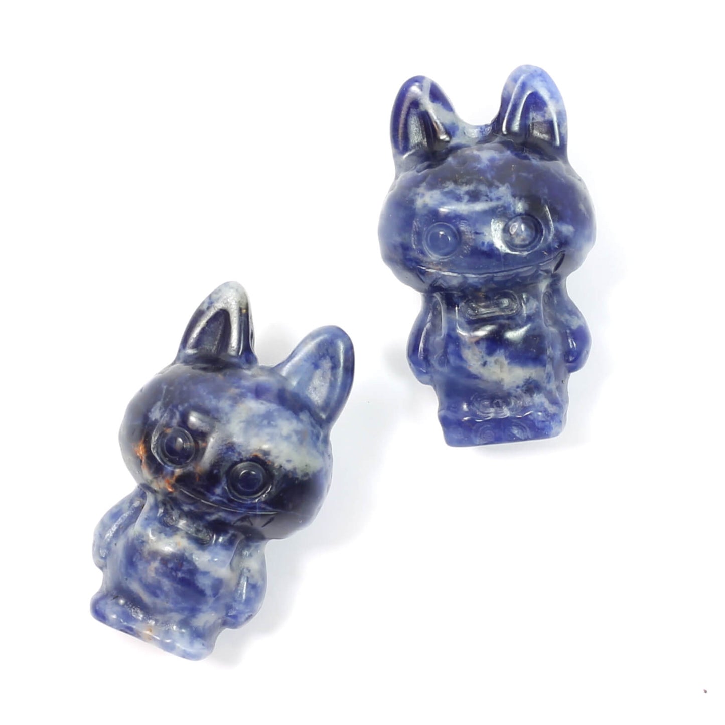 🌌 Labubu Sodalite Crystal Carving – Playful Wisdom & Insightful Energy 🌌