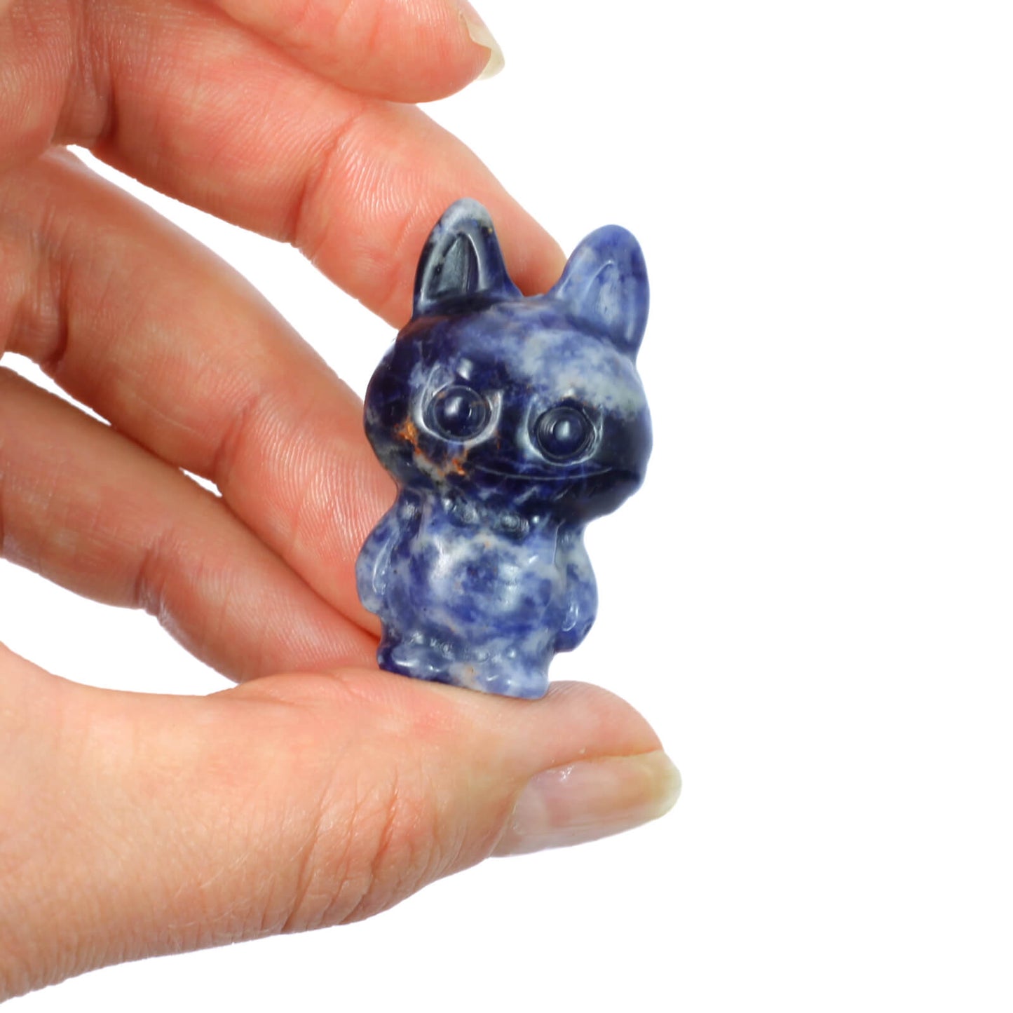 🌌 Labubu Sodalite Crystal Carving – Playful Wisdom & Insightful Energy 🌌