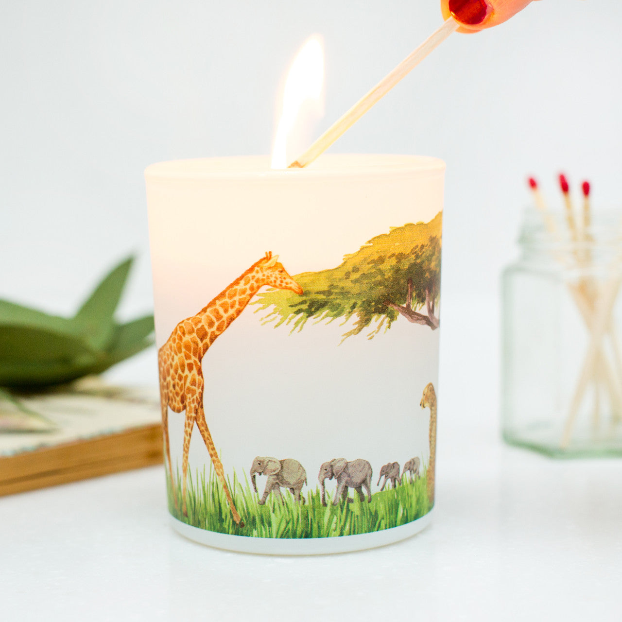 Vegan Scented Candle – Uplifting Grassland 🌱✨