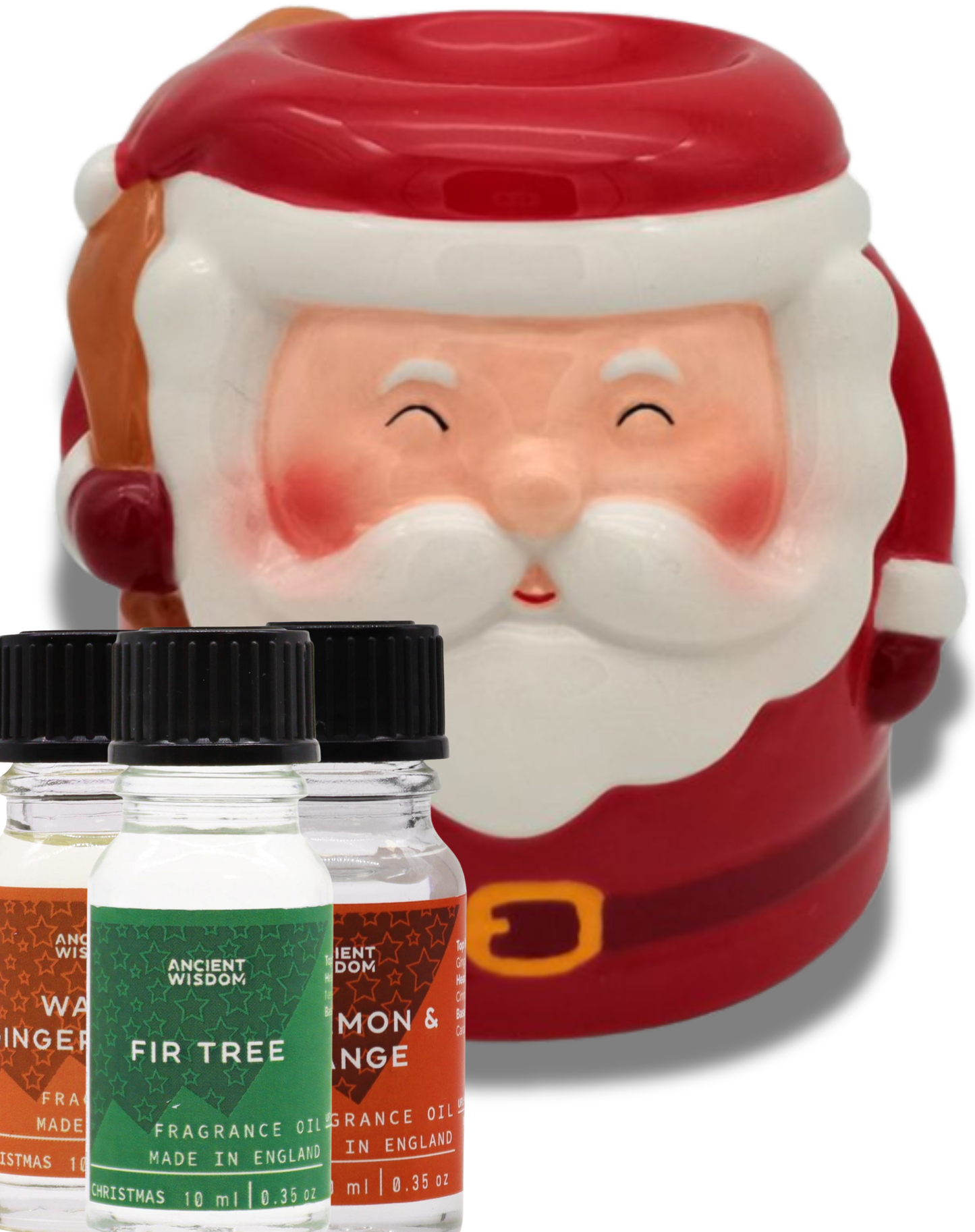🎄 Christmas Fragrance Gift Set – Santa Oil Burner & 3 Festive Fragrance Oils 🎅✨