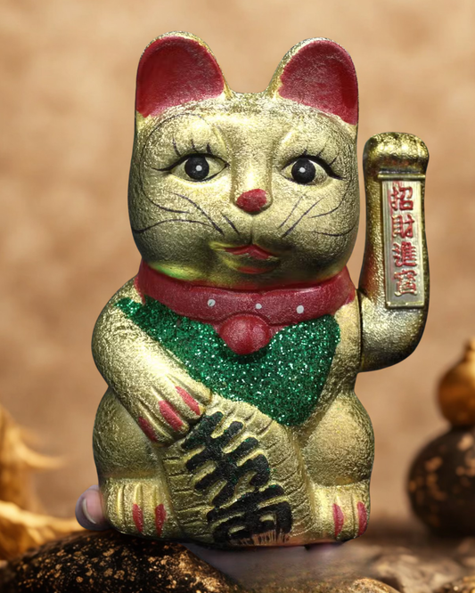 🐱💰 Large Japanese Money Cat – Lucky Waving Maneki Neko for Wealth & Prosperity