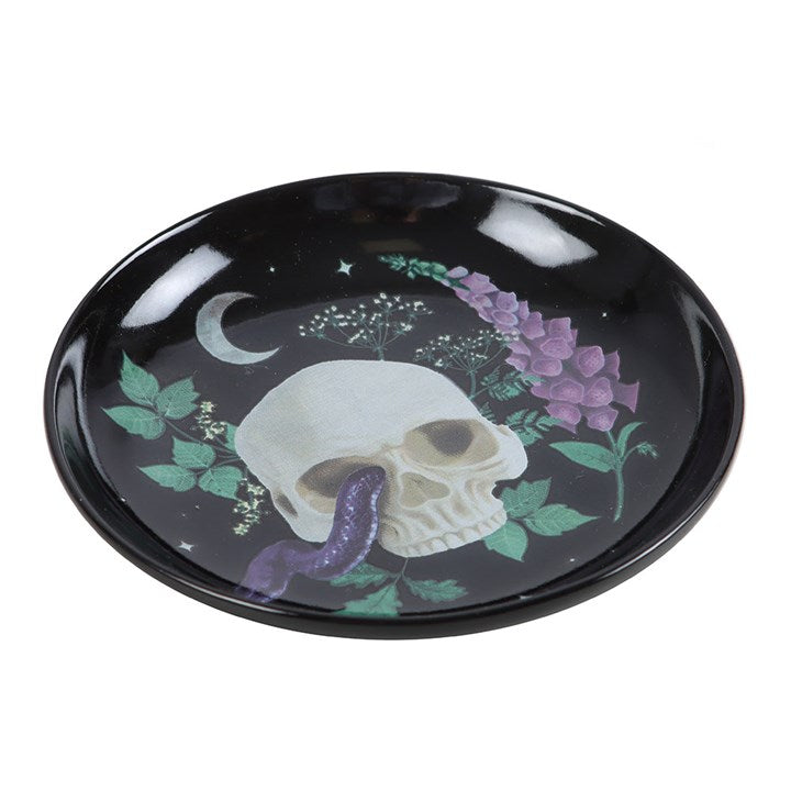 Bandeja para chucherías calavera Veneno y Enredaderas