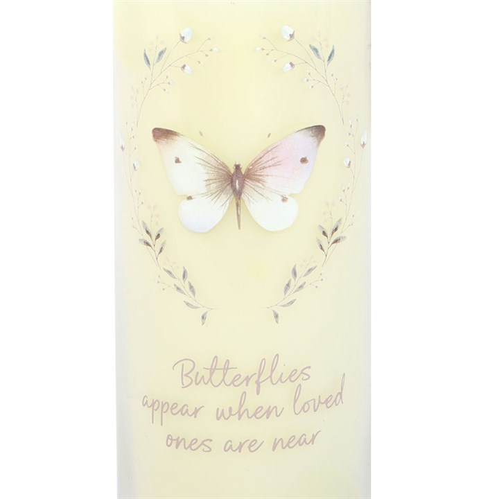 Bougie tube vanille Papillons