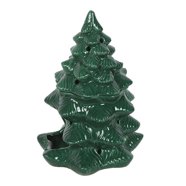 Brûleur à Huile Essentielle et Fondoir à Cire Sapin Vert