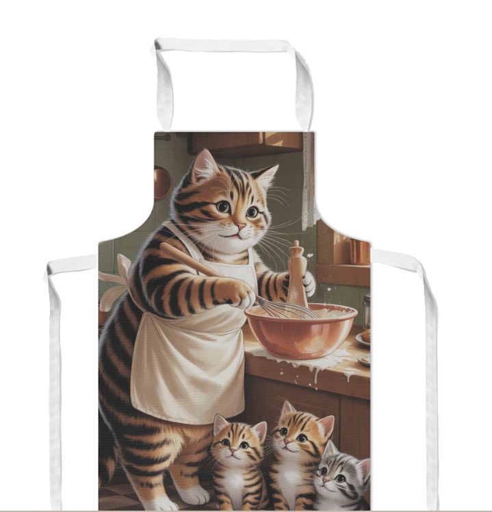 Cat Lover’s Premium Canvas Apron – Purrfect Gift for Cooks & Creatives 🐾🍳 (Made in the UK)