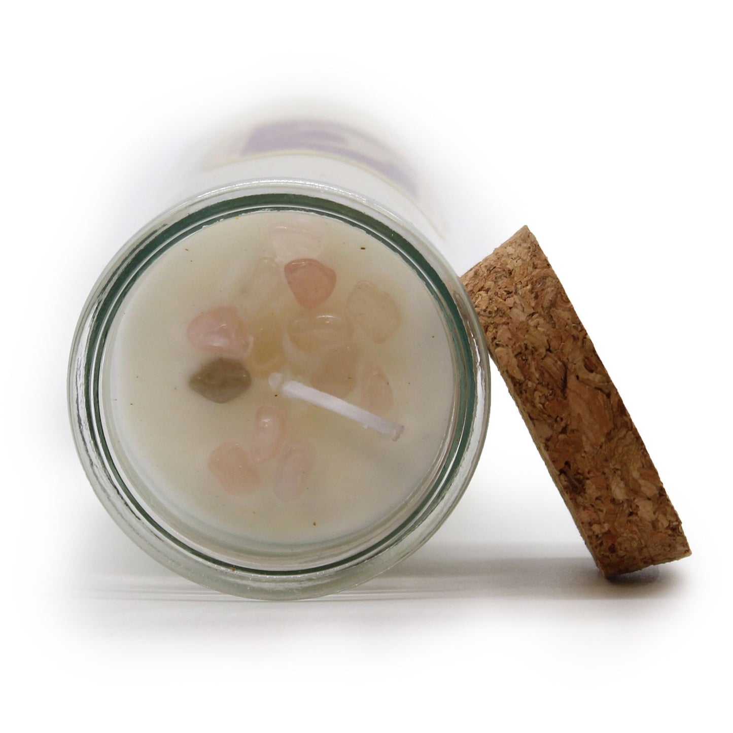 💖 Magic Spell Candle – Love | Rose Quartz Gemstones & Jasmine Fragrance | Soy Wax Candle (280g)