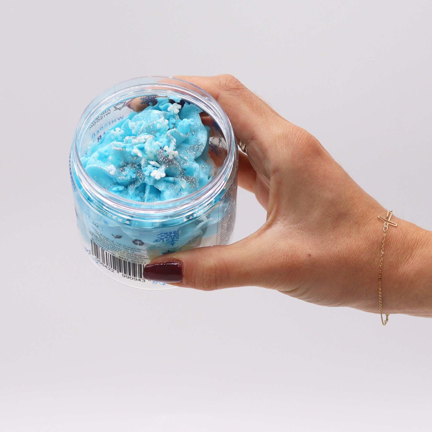 White Christmas Whipped Soap 120g – Festive Whipped Soap for Luxurious Holiday Showers 🎄✨