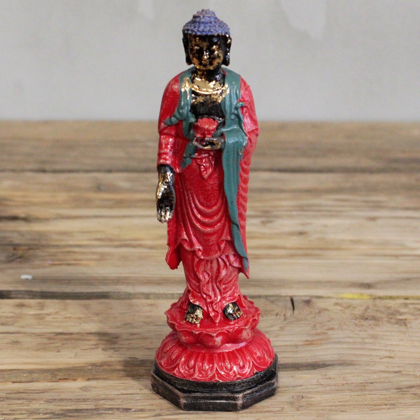 Bouddha Antique – Debout | Statue Décorative Zen Vintage pour la Maison, les Restaurants et les Espaces de Méditation
