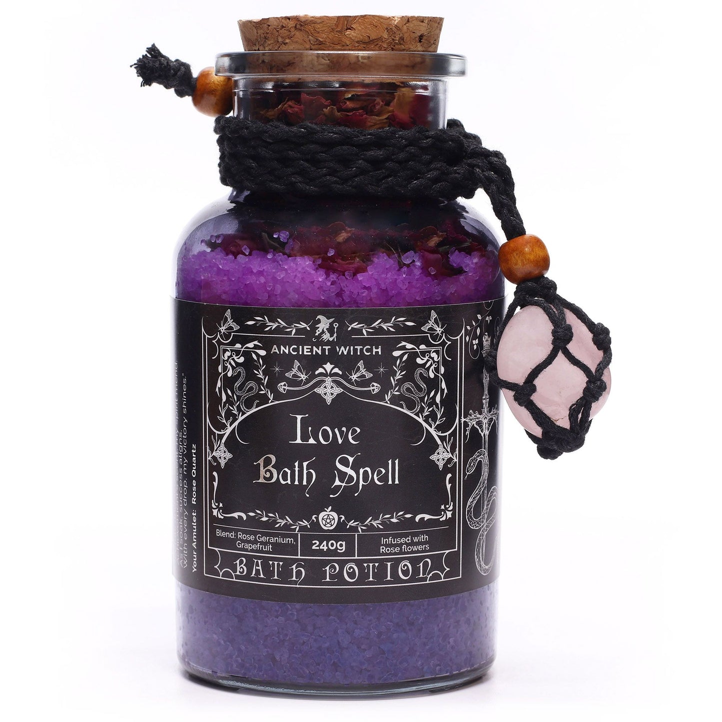 💕 Ancient Witch Love Bath Spell Potion – Rose Quartz Ritual Soak 💕