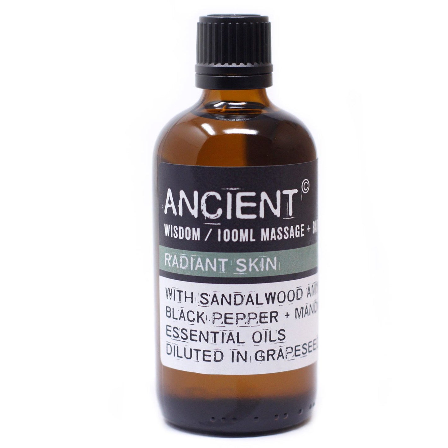 🌿 Radiant Skin Massage Oil – Sandalwood Glow 100ml | Soothing & Nourishing Body Oil