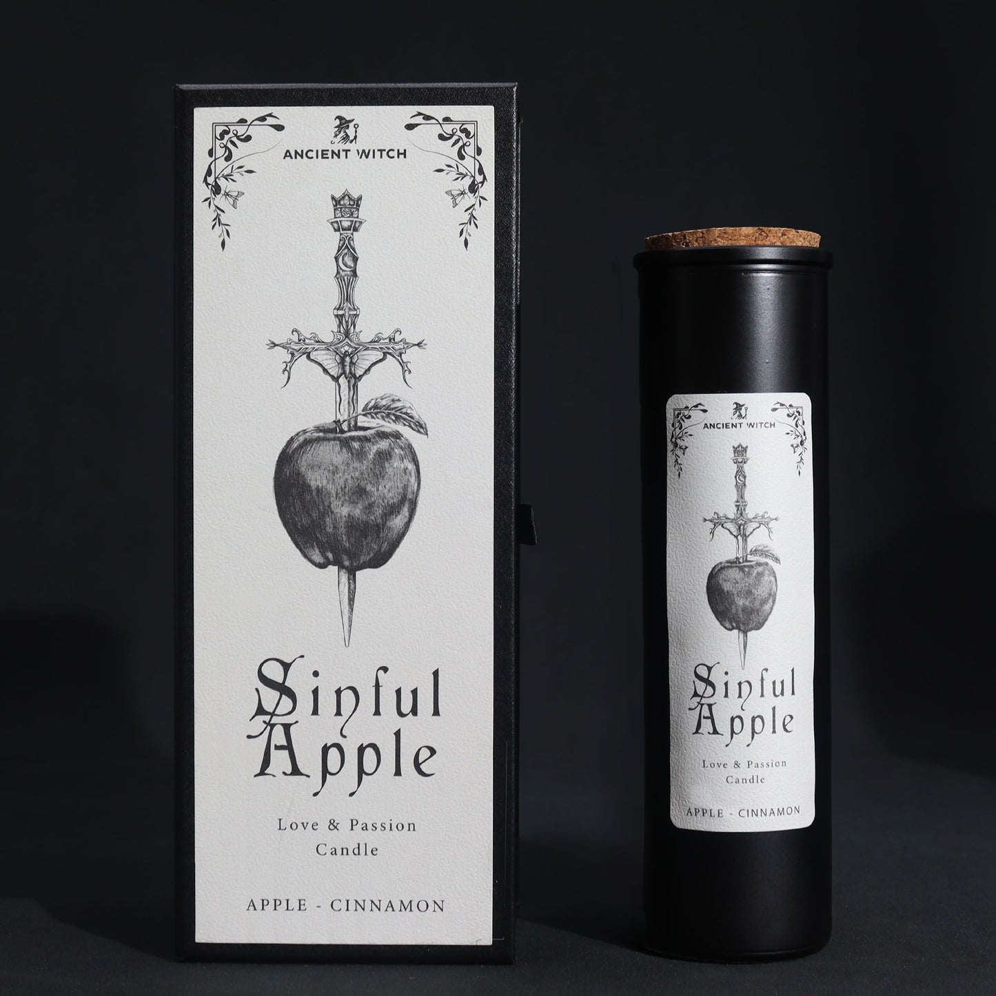 🍎 Ancient Witch Sinful Apple Ritual Candle – Love, Desire & Bold Attraction 🔥